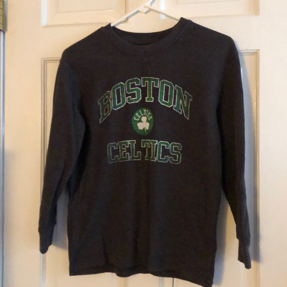 Boston Celtics thermal long sleeve youth shirt